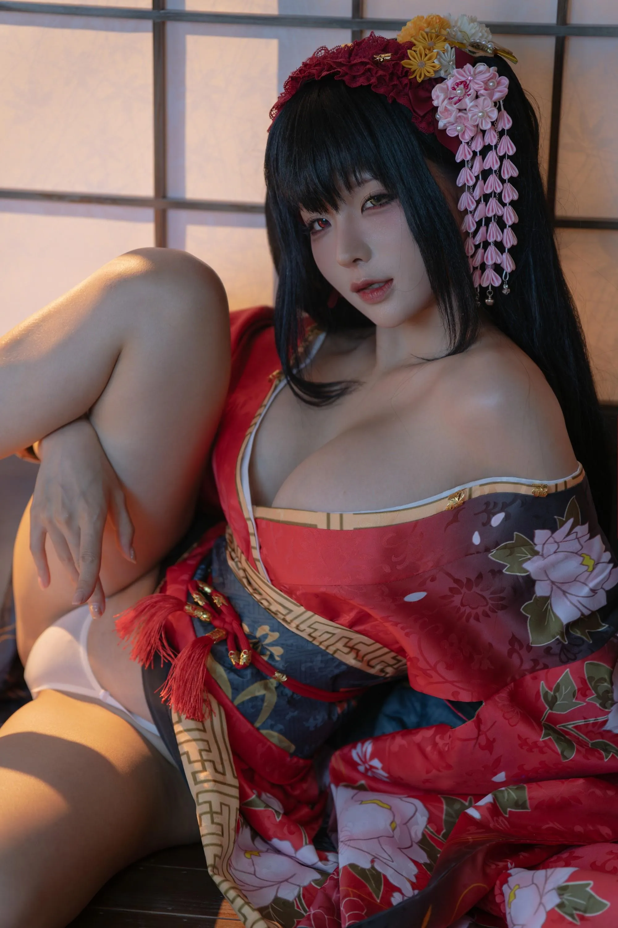 蠢沫沫 – NO.304 狂三和服cos-狂三 正片 [147P]插图